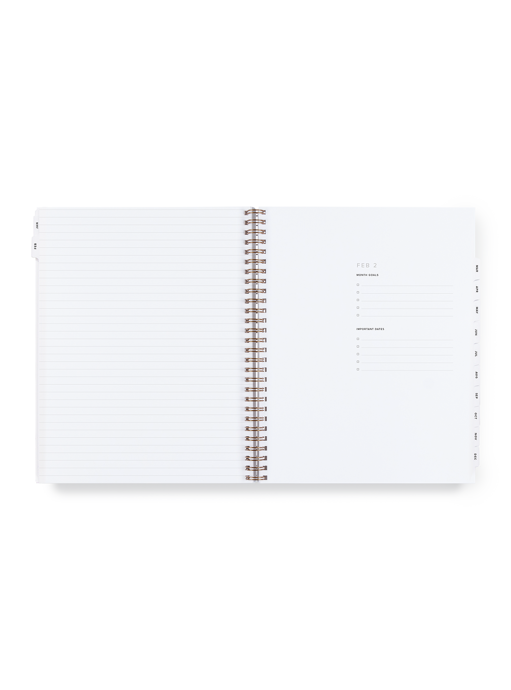 2026 Year Task Planner month goals