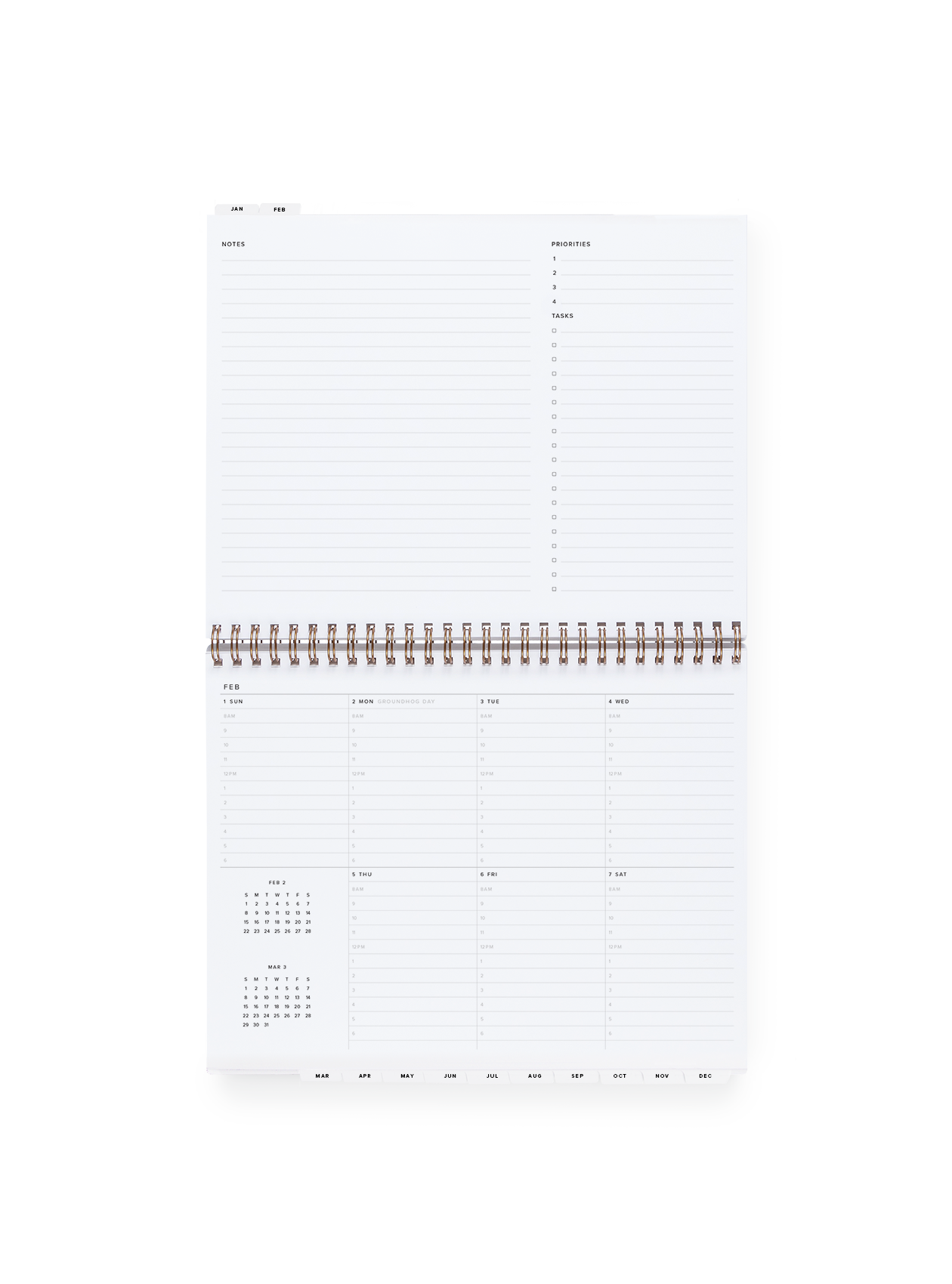 Appointed 2026 Weekly Task Planner Week View