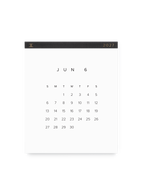 2027 Wall Calendar in Charcoal Gray front  || Charcoal Gray