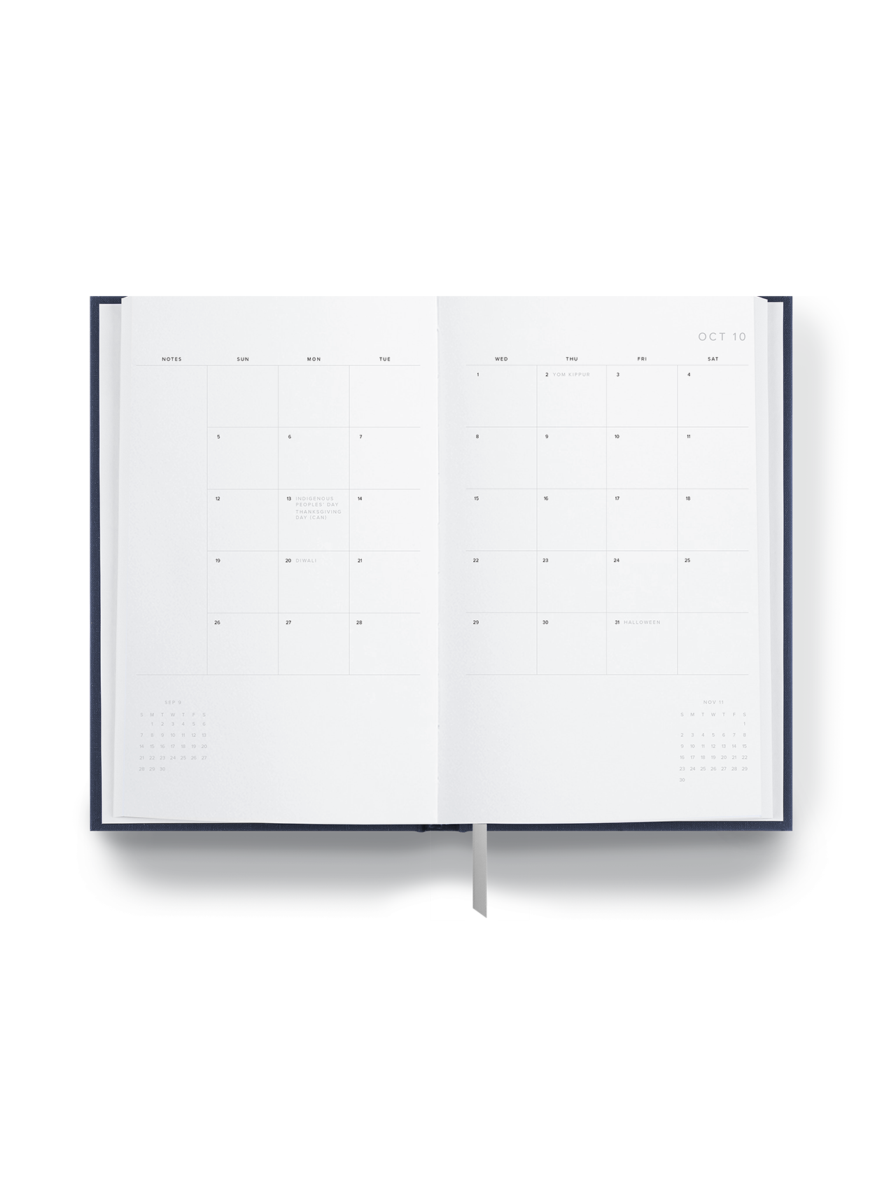 25-26 Daily Planner Interior monthly overview