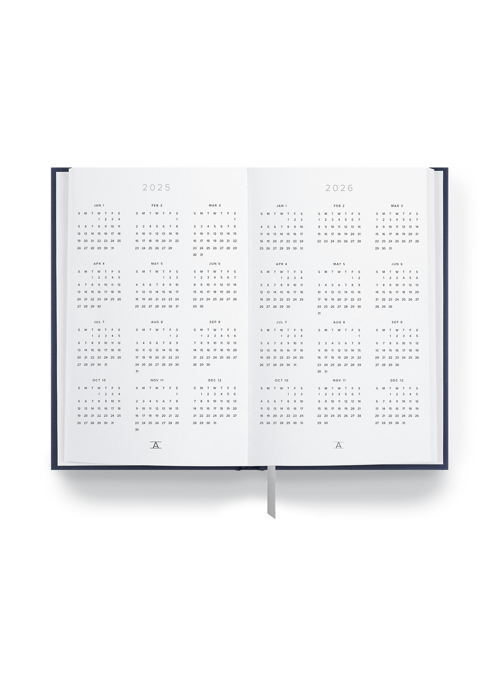 25-26 Daily Planner Interior year view
