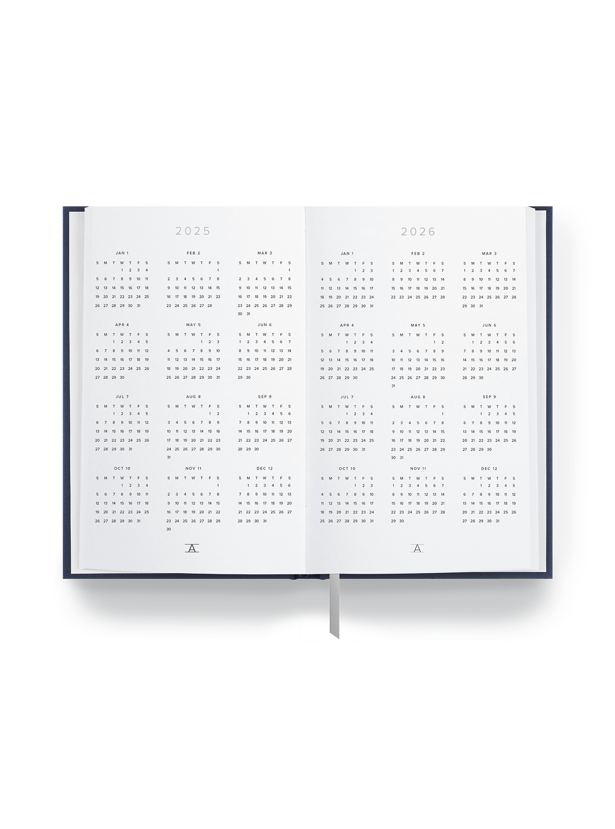 25-26 Daily Planner Interior year view