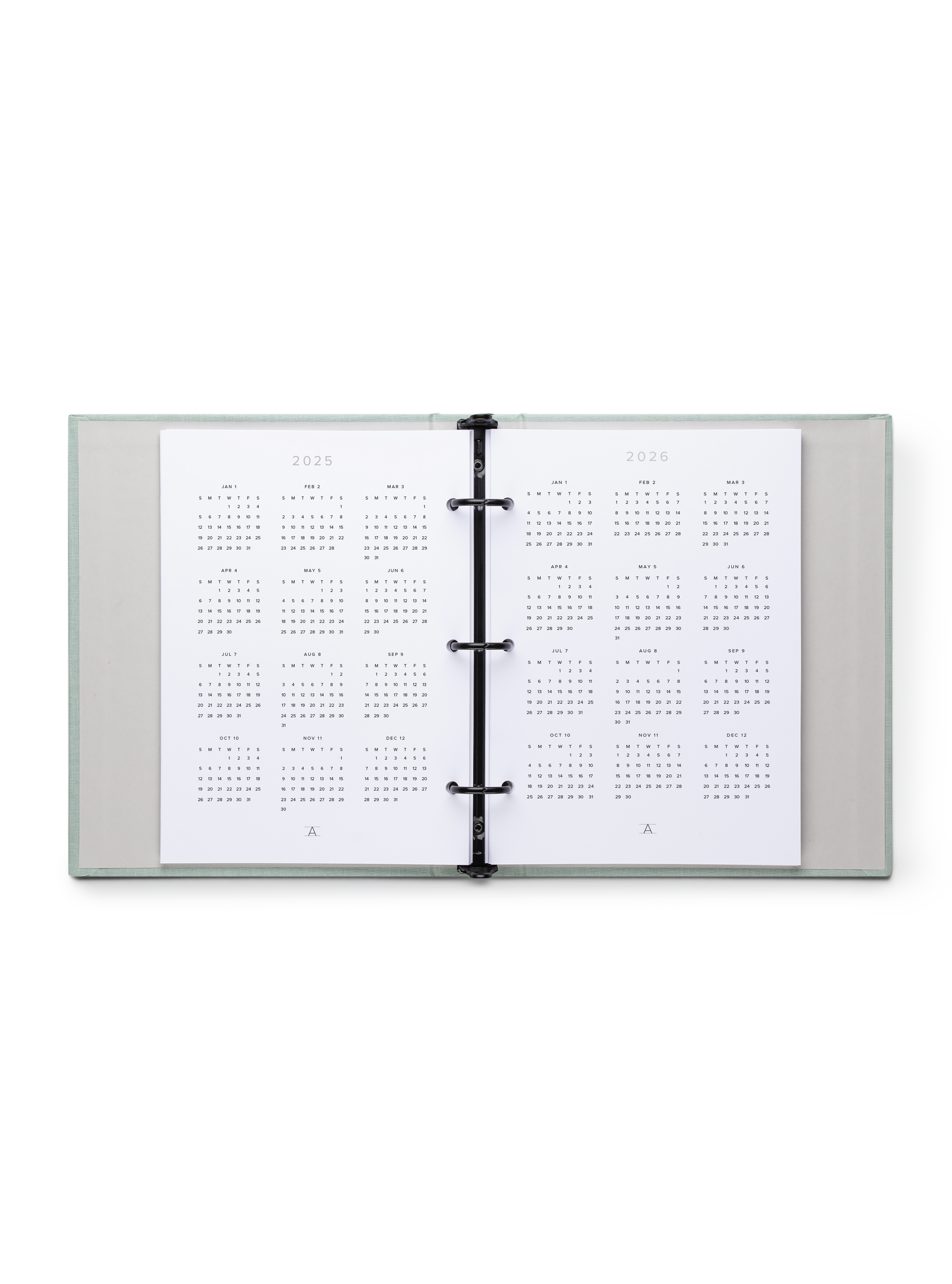 25-26 Compact Binder Planner Insert