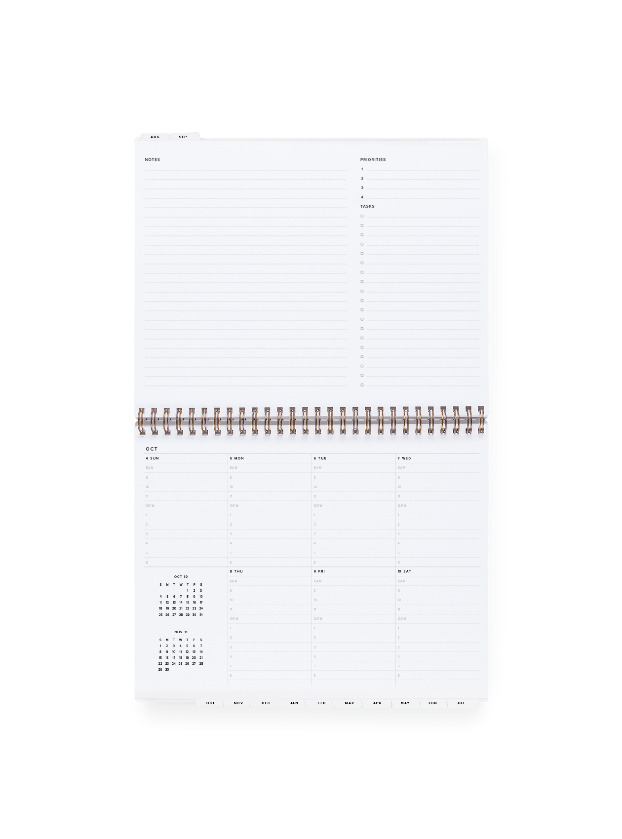 Appointed 26-27 Weekly Task Planner Week View