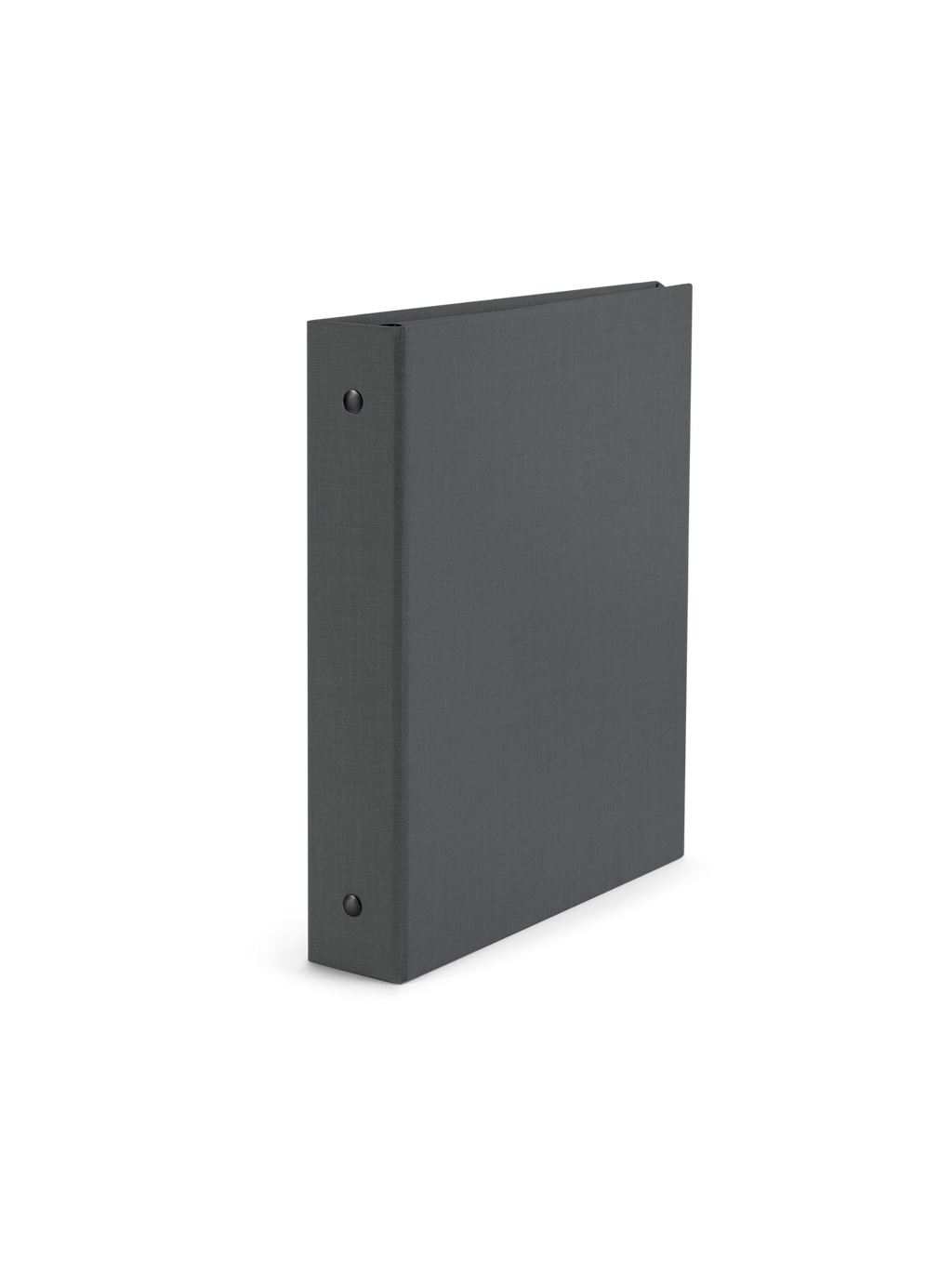 26-27 Compact Binder Planner angled view || Charcoal Gray