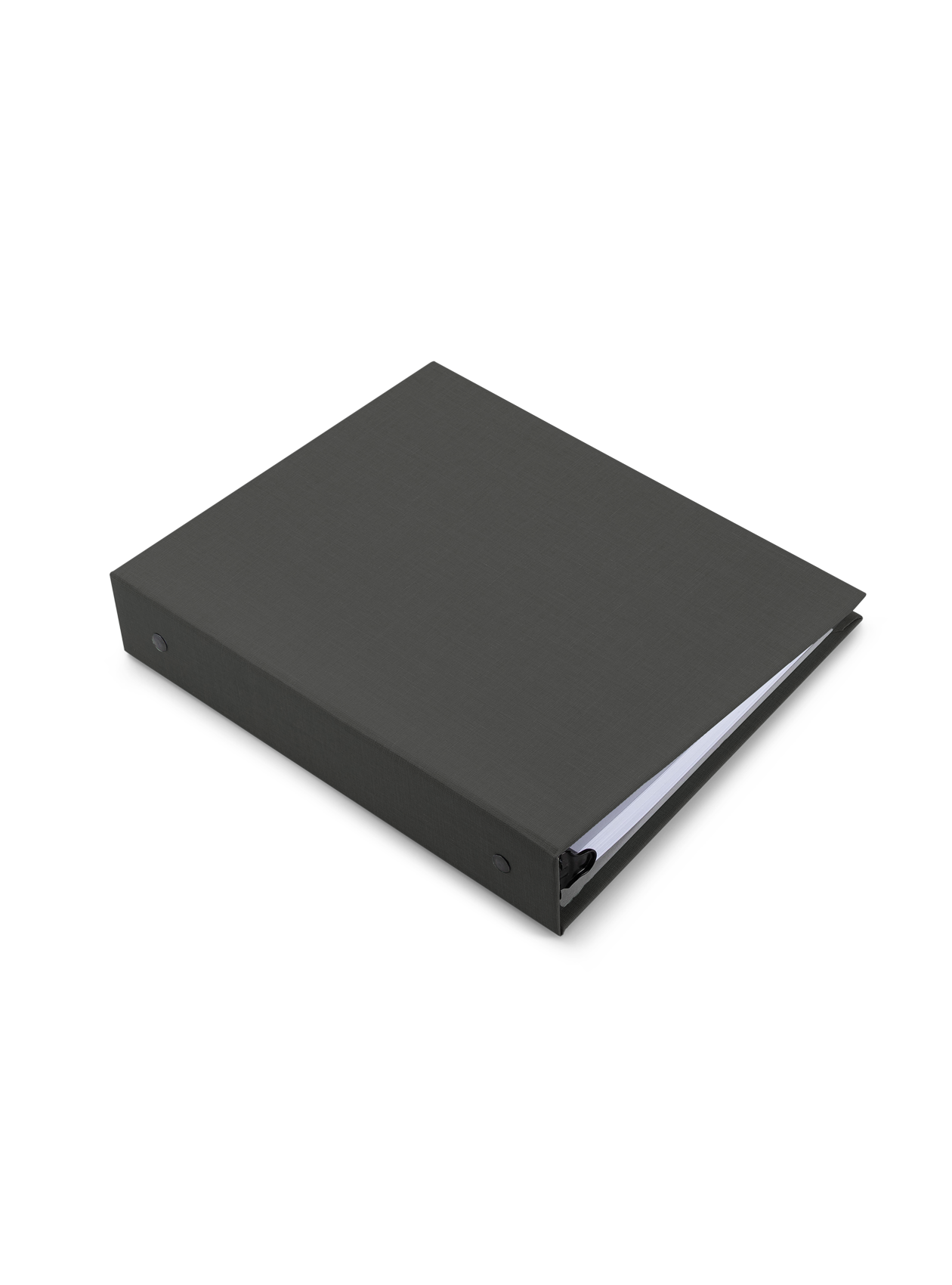 26-27 Compact Binder Planner side view || Charcoal Gray