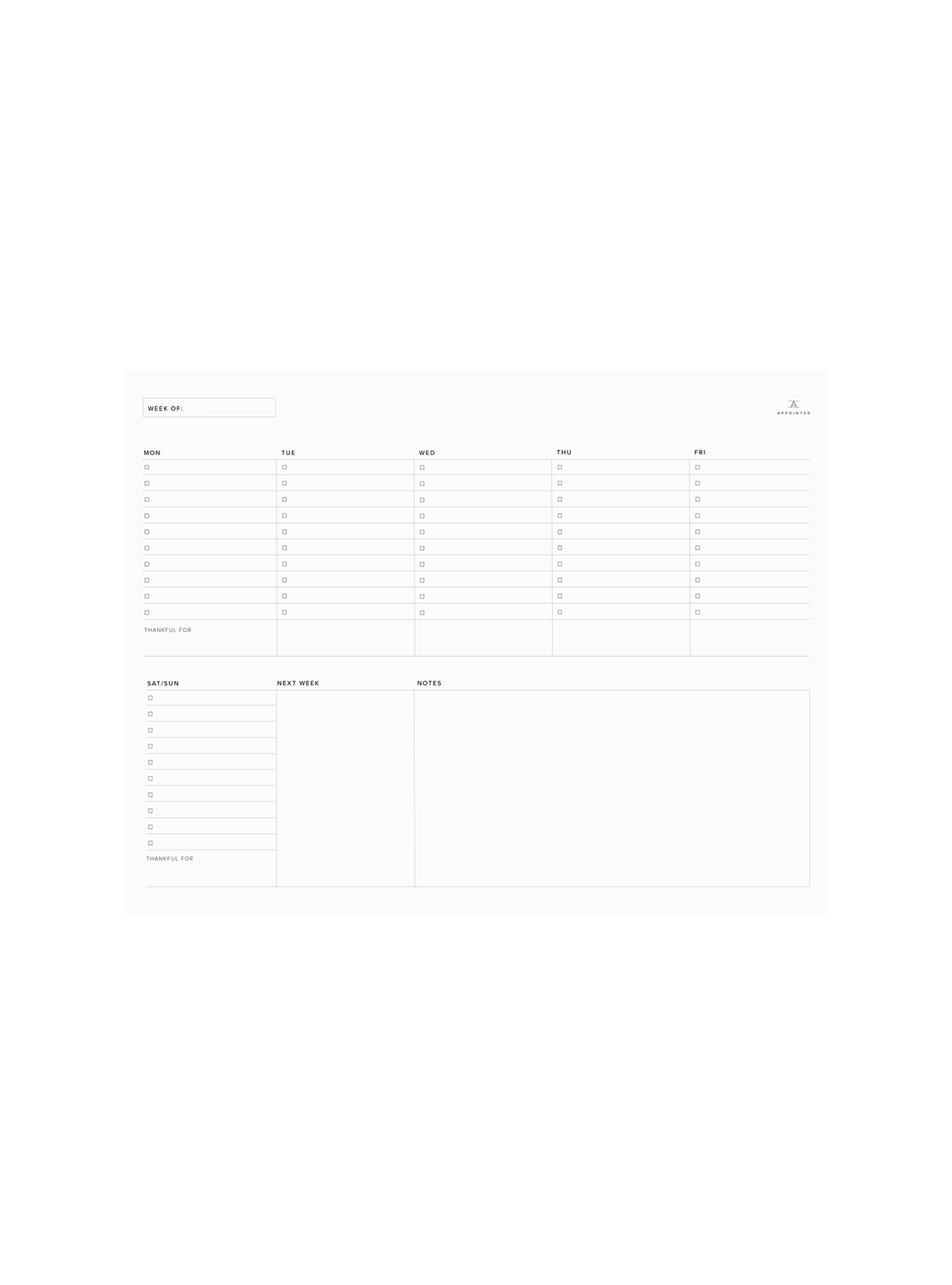 Weekly To-Do
