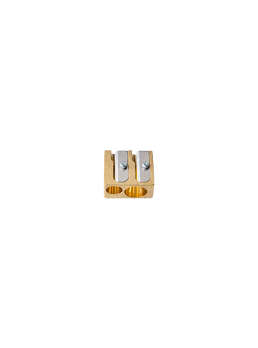 DUX Brass Pencil Sharpener | Double Wedge