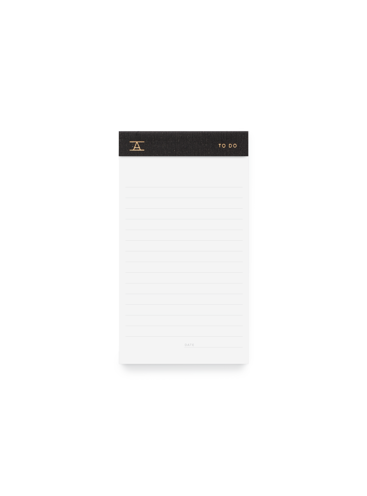Appointed To Do Pad Front View || Charcoal Gray