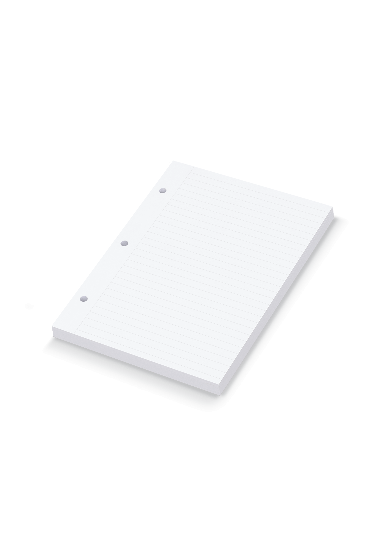 The appointed.mommpact Binder Lined Inserts, angled side view. || Lined
