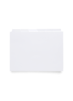 Eye-level view of dividers outside of box