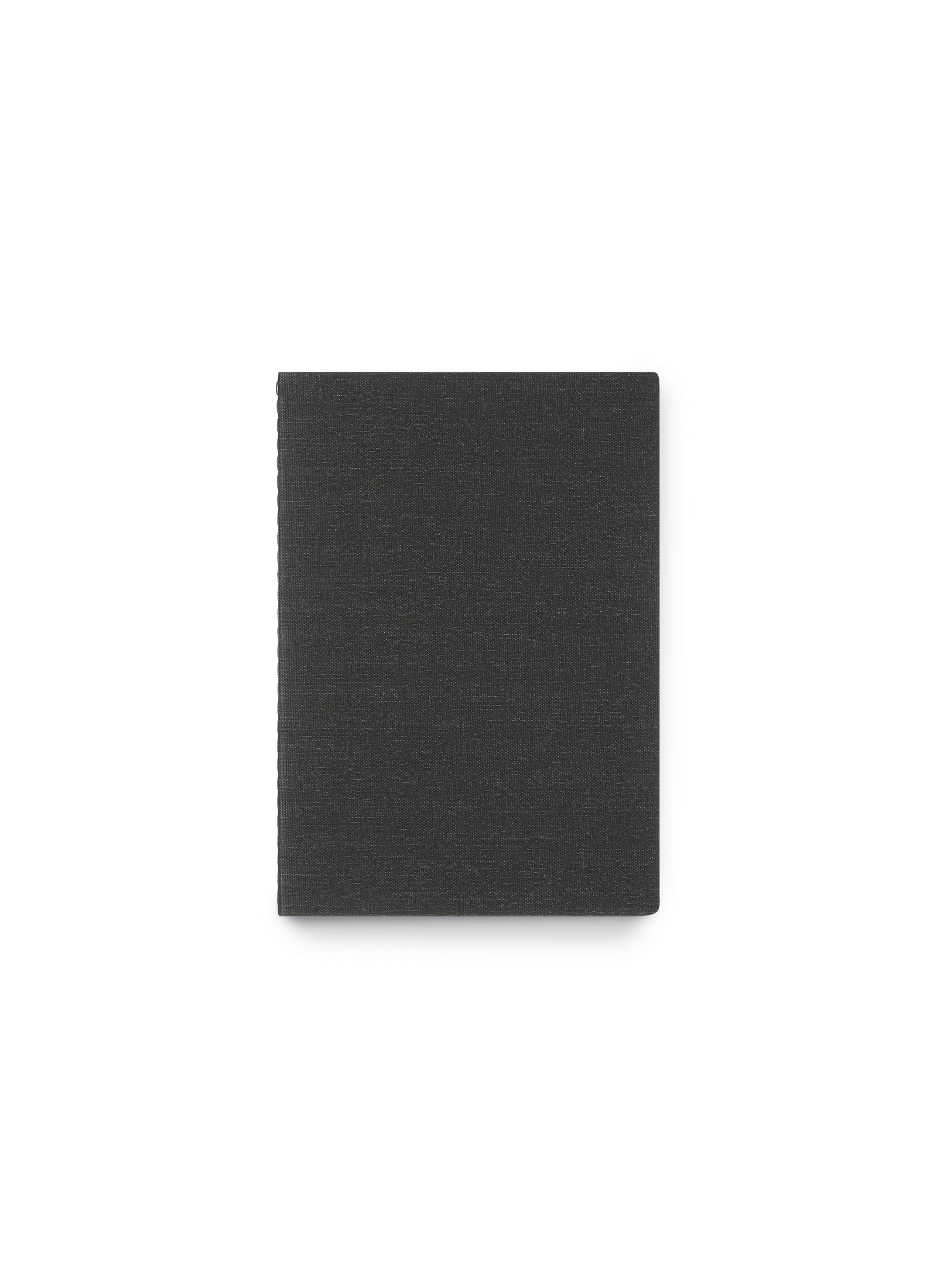 Appointed Mini Linen Jotter in Charcoal Gray bookcloth front view || Charcoal Gray